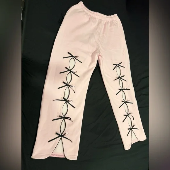 Princ355 ribbon sweatpants - Picture 4 of 5